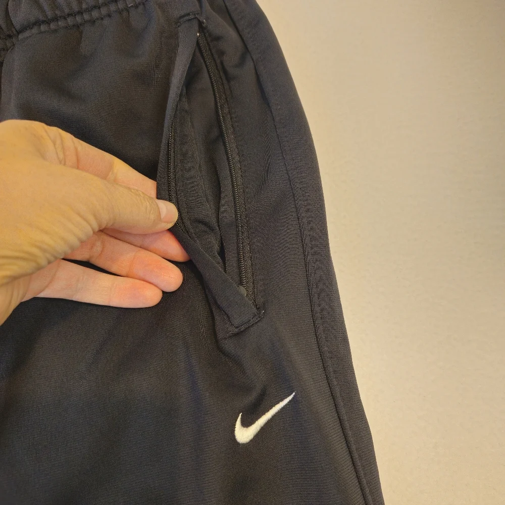 Nike Men's Black and White Athletic‎ Track  Pants Size L